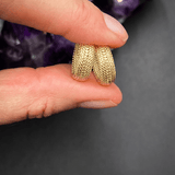 10K Gold Basket Weave Hoop – MiniSouthern Jewelry AssociatesEARRINGS