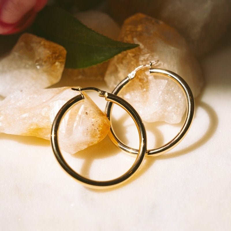 10K Gold Everyday Hoop- LargeZiabird Private LabelEarrings