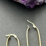 10k Gold Sculpted Oval HoopsSouthern Jewelry AssociatesEARRINGS