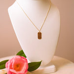 10K Gold Small Dog Tag NecklaceZiabird Private LabelNecklace