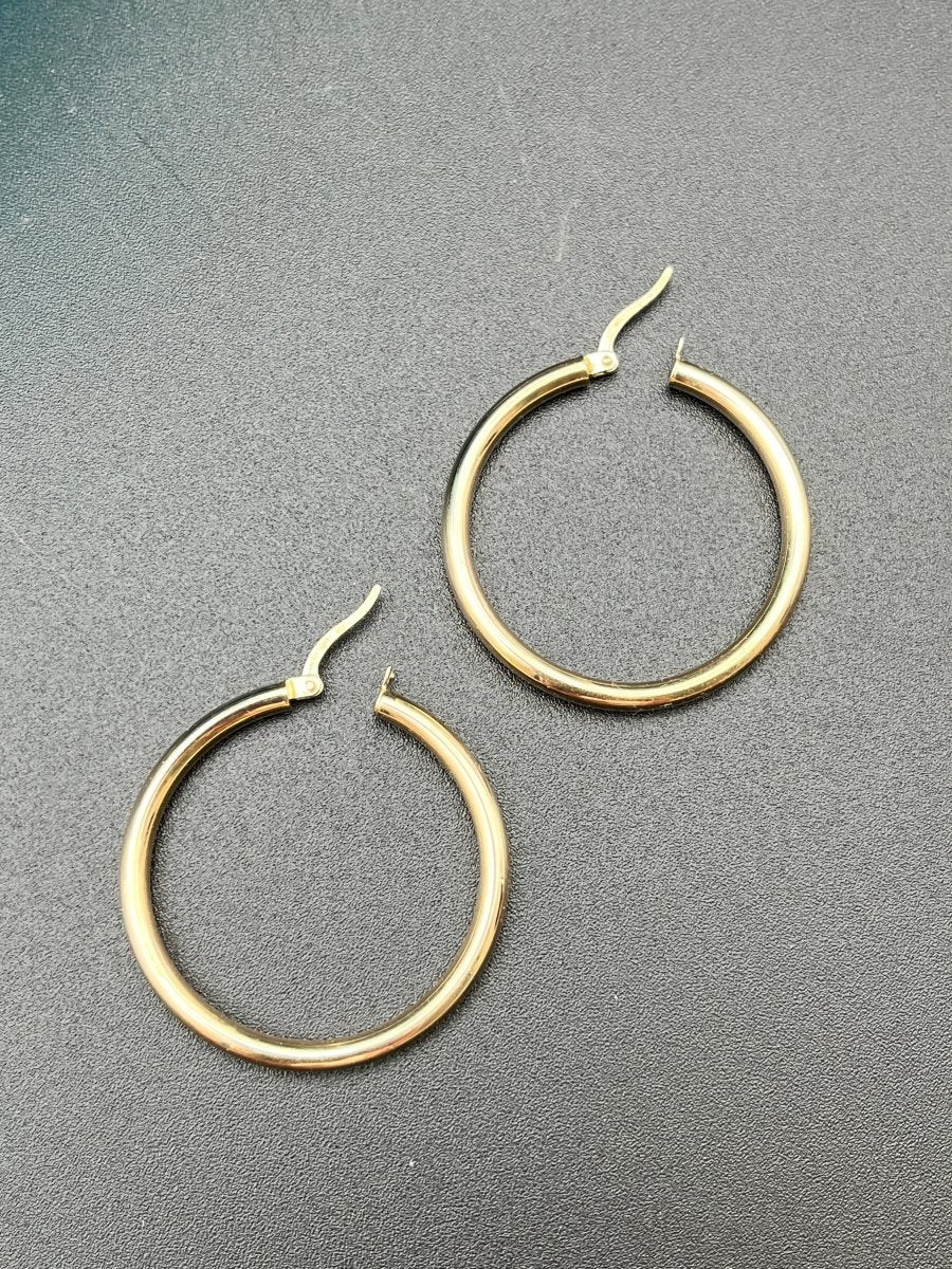 10k Hollow HoopZPL - Fine LineEARRINGS
