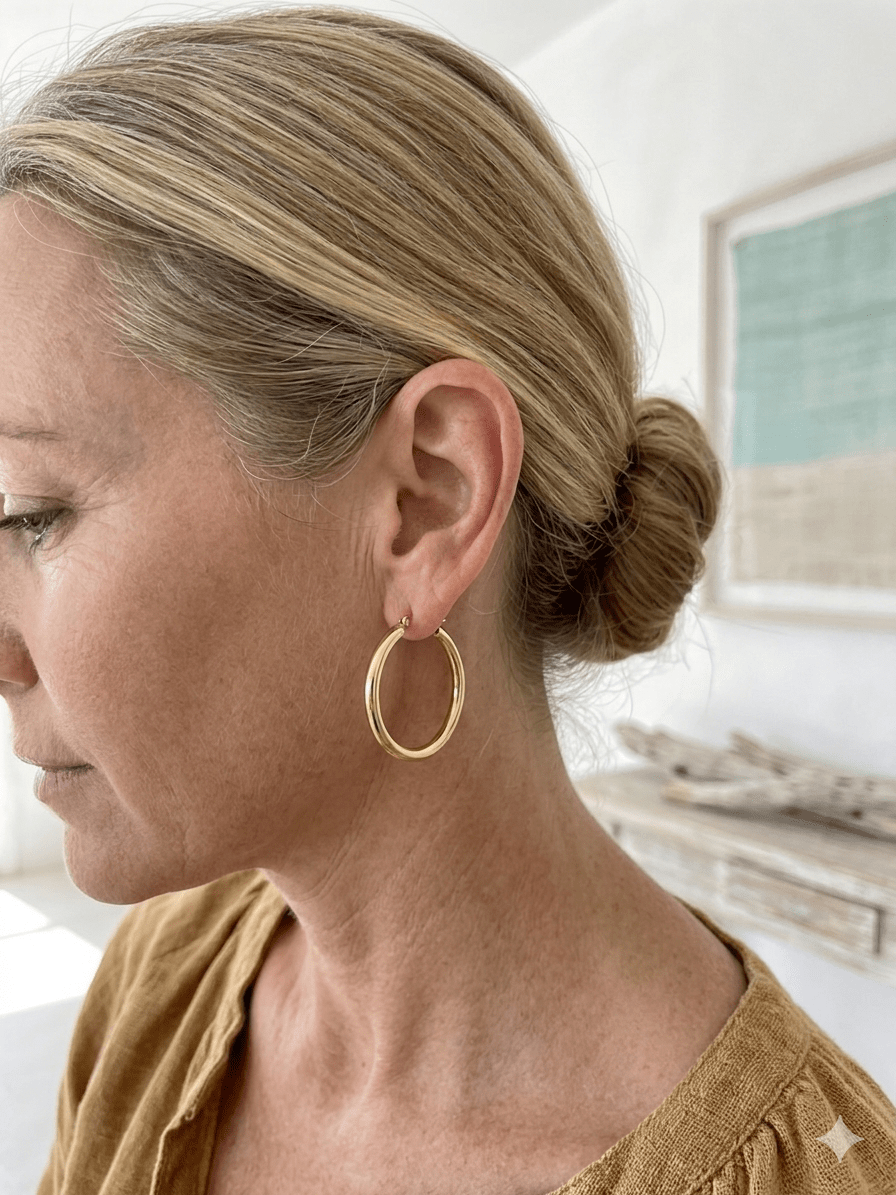 10k Hollow HoopZPL - Fine LineEARRINGS