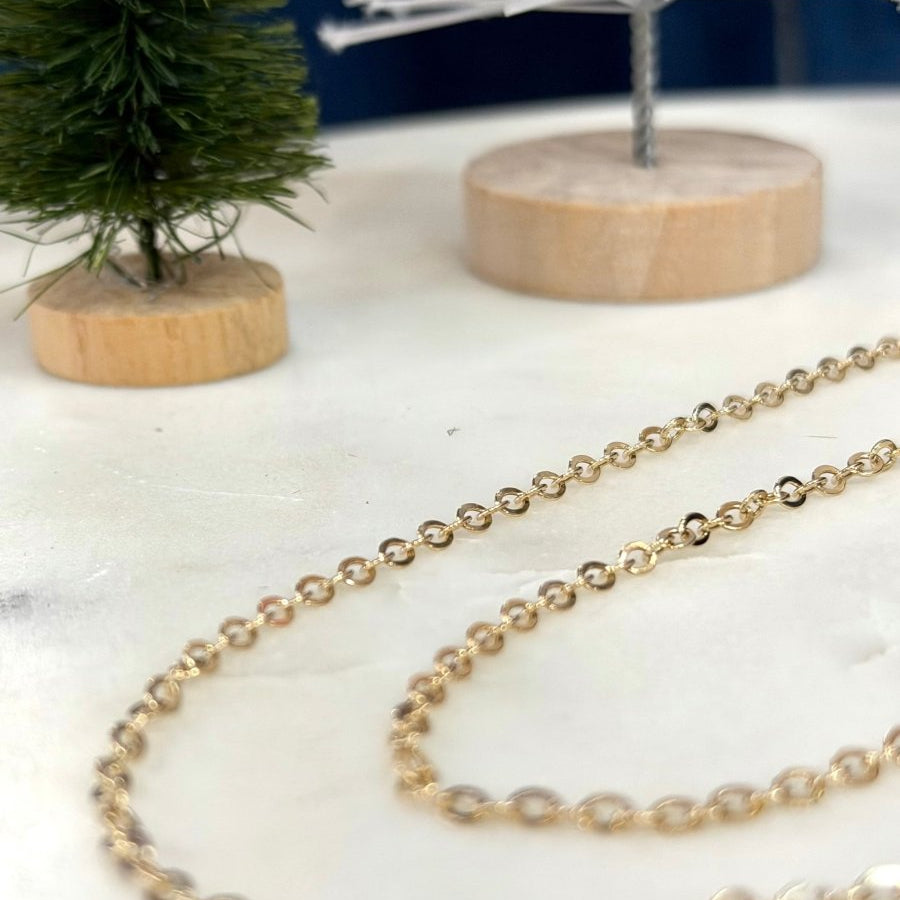 10K Round Link ChainZPL - Fine LineNECKLACES