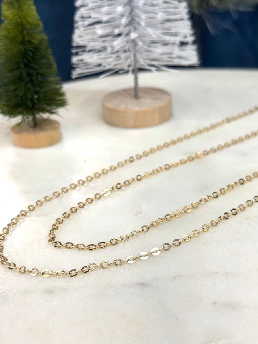 10K Round Link ChainZPL - Fine LineNECKLACES