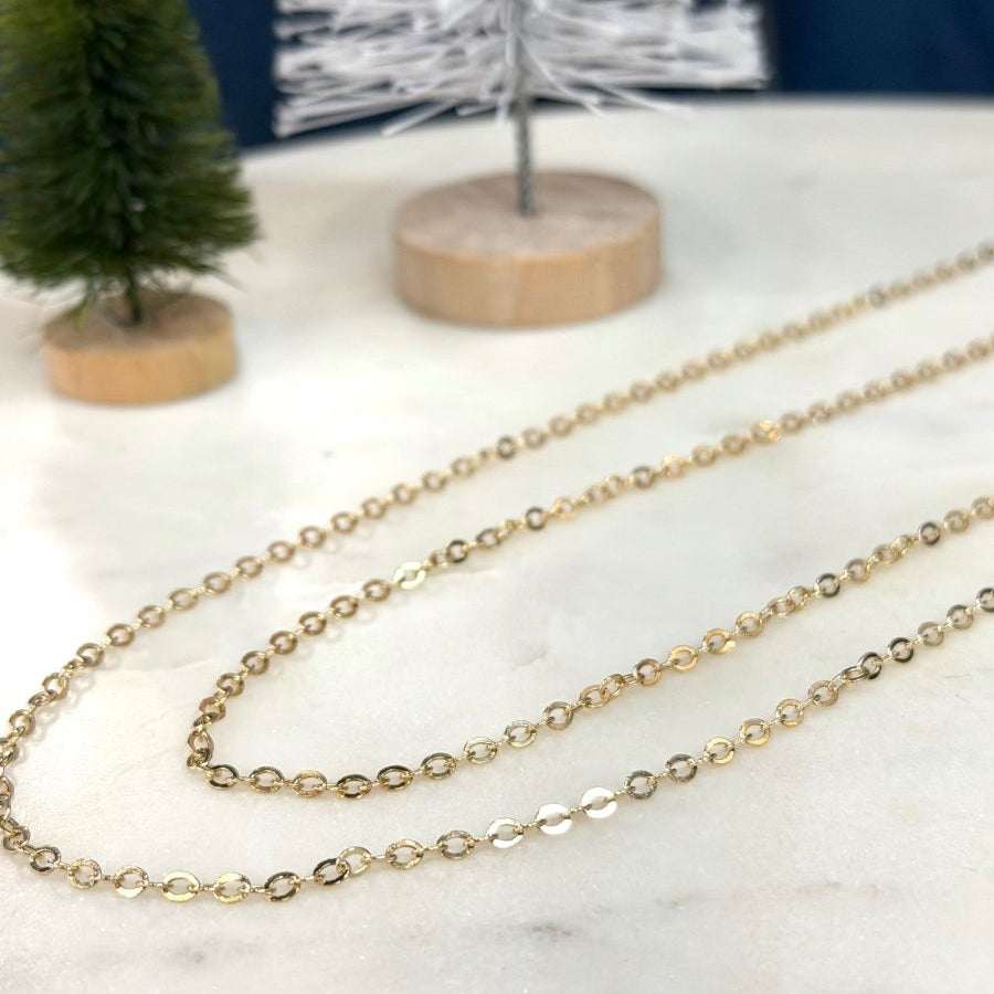 10K Round Link ChainZPL - Fine LineNECKLACES