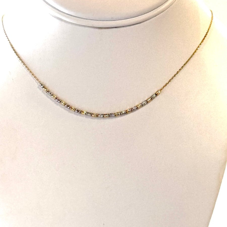 10K Two Tone NecklaceZPL - Fine LineNECKLACES