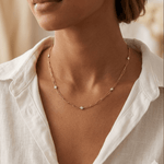 14k Gold Diamond Station NecklaceSouthern Jewelry AssociatesNECKLACES