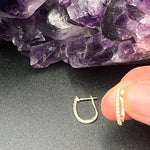 14K Gold Elongated Diamond Huggie HoopsSouthern Jewelry AssociatesEARRINGS
