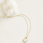 14K Gold Pearl & Diamond Drop Necklace – The Fine Line CollectionZiabirdNECKLACES