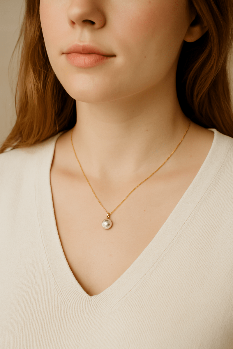 14K Gold Pearl & Diamond Drop Necklace – The Fine Line CollectionZiabirdNECKLACES