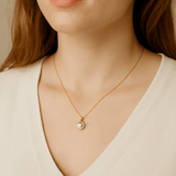 14K Gold Pearl & Diamond Drop Necklace – The Fine Line CollectionZiabirdNECKLACES