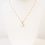 14K Gold Pearl & Diamond Drop Necklace – The Fine Line CollectionZiabirdNECKLACES