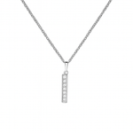 14K White Gold Diamond Bar Necklace – .30 CTWZiabird Private LabelNECKLACES