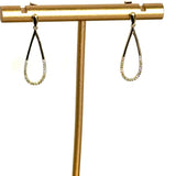 14K Yellow Gold Diamond Teardrop EarringsZPL - Fine LineEARRINGS