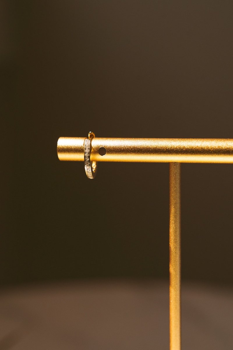 14kt Diamond Huggie Earring .12ctZiabird Private LabelEarrings