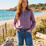 Good Boyfriend Shirt - Emory Floral Sky