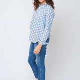 Good Boyfriend Shirt - Checkerboard Bluebird