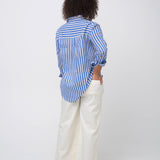 Good Boyfriend Shirt - Tuscan Stripe Blue