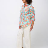 Good Boyfriend Shirt - Watercolor Floral Glacier Blue