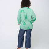 Relaxed Boyfriend Shirt - Cameo Floral Overdye Watercress
