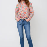 Good Boyfriend Shirt - Watercolor Floral Tickled Pink