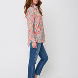 Good Boyfriend Shirt - Watercolor Floral Tickled Pink