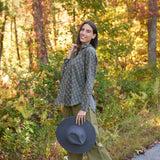 Good Boyfriend Shirt - Rockport Floral Charcoal
