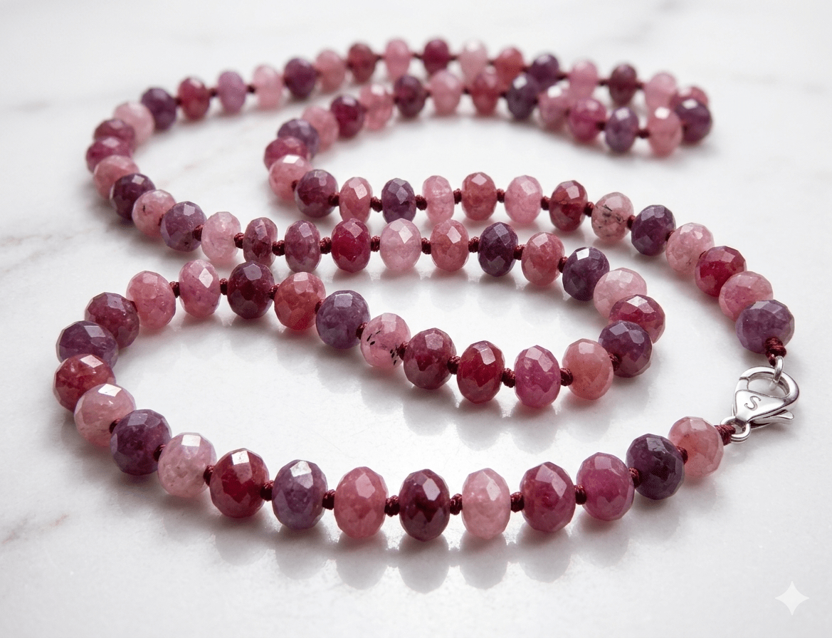 28” Ruby Hand Knotted by Joseph BrooksJoseph BrooksNECKLACES