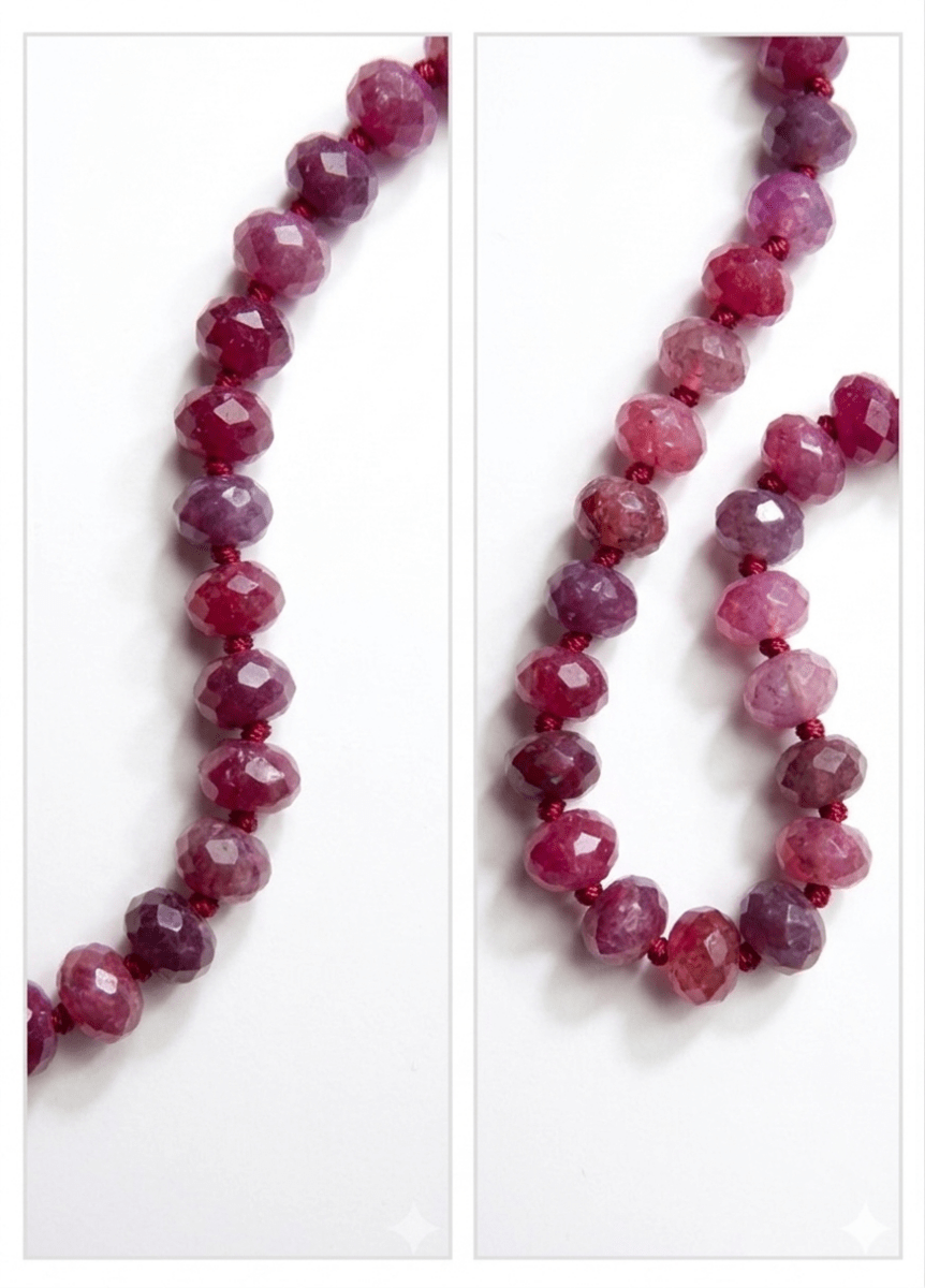 28” Ruby Hand Knotted by Joseph BrooksJoseph BrooksNECKLACES