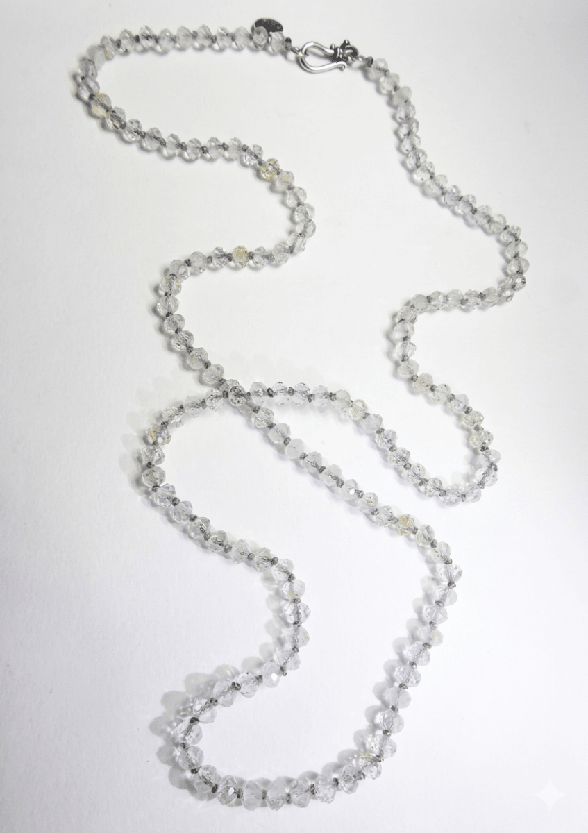 28” White Topaz Hand Knotted by Joseph BrooksJoseph BrooksNECKLACES