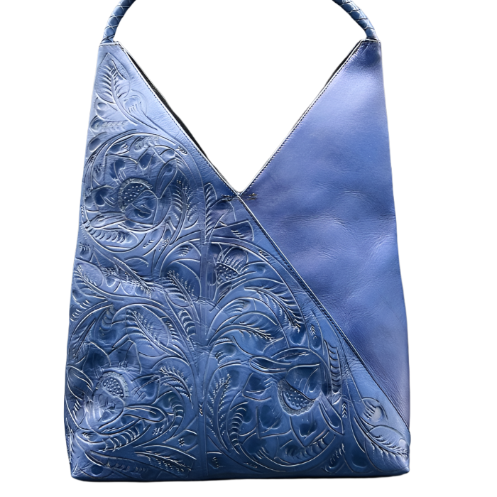 The Nancy Ann | Hand-Tooled Leather Shoulder Bag