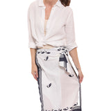 Sarong Skirt Whale Print