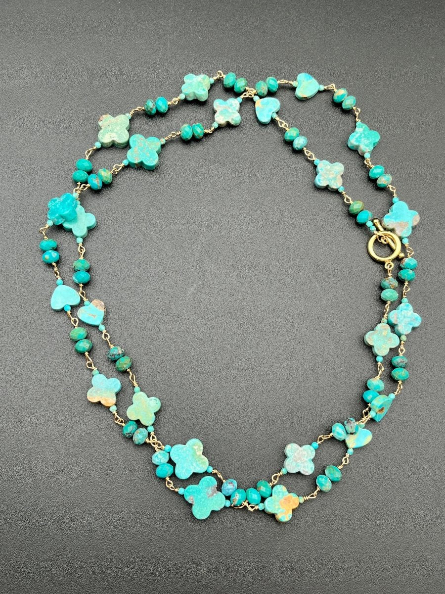 34" Long Turquoise NecklaceBeth ZinkNECKLACES