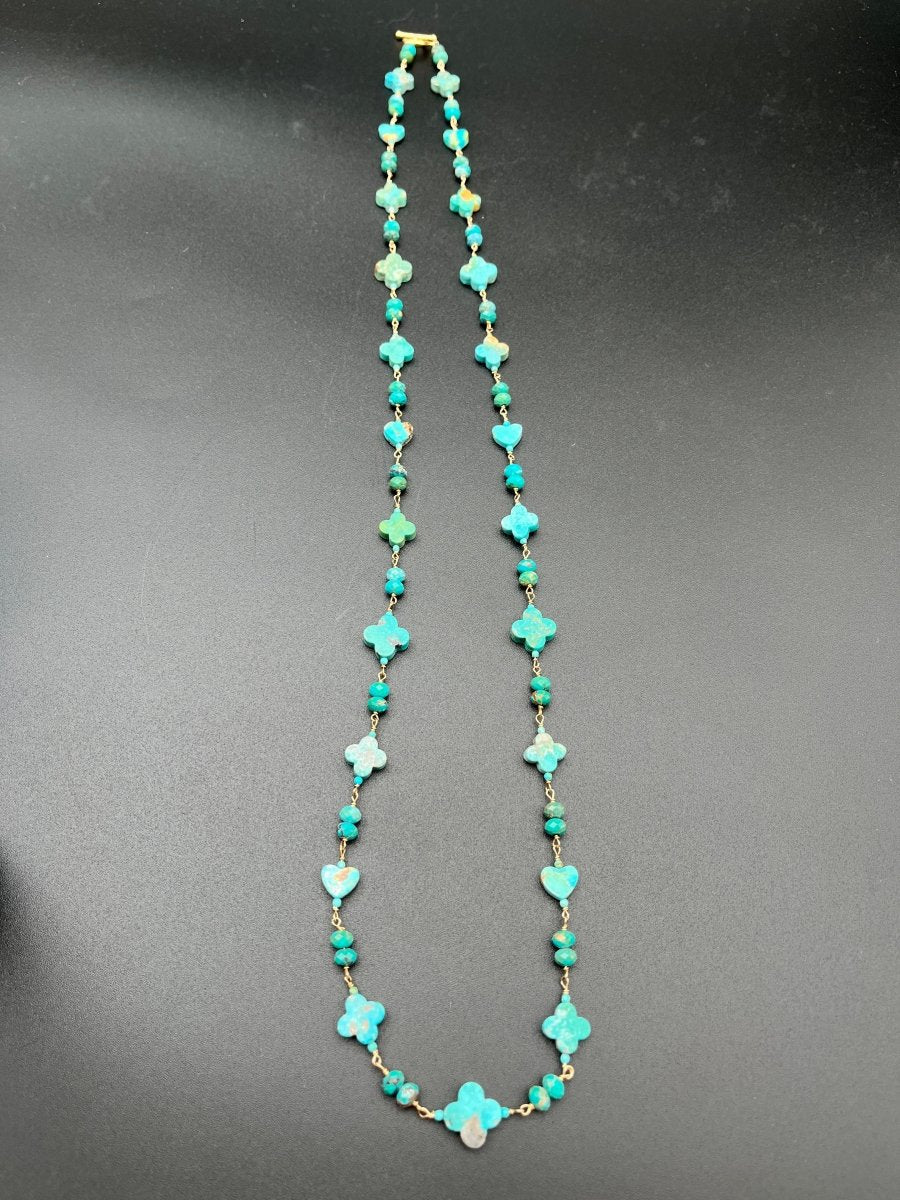 34" Long Turquoise NecklaceBeth ZinkNECKLACES