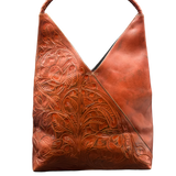The Nancy Ann | Hand-Tooled Leather Shoulder Bag