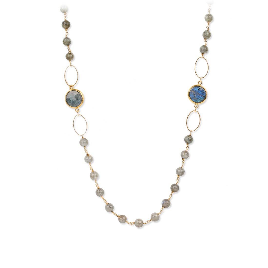 40” Long Labradorite NecklaceChakarr JewelryNECKLACES