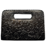 The Claire| Hand-Tooled Leather Statement Clutch