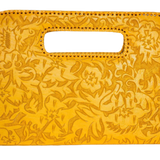 The Claire| Hand-Tooled Leather Statement Clutch