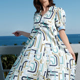 Montauk Dress Abstract Print