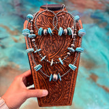 Jaci Collection – Big Blue Turquoise Rondelle Set