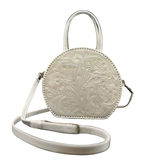 The Dixie| Hand-Tooled Leather Canteen Handbag