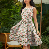 Woodland Vintage Dress in Cream