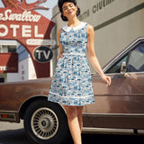 Santorini Collared Dress