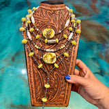 Jaci Palomino Turquoise, Lemon Jade & Pearl - Necklace Set
