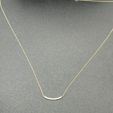 14K Diamond Arc Necklace