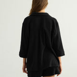 Aura Drawstring Shorts - Black