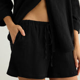 Aura Drawstring Shorts - Black