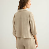 Aura Drawstring Shorts - Oatmeal