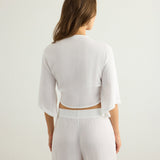 Aura Wrap Top - White