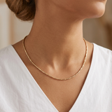 Fluid 10k Gold Necklace